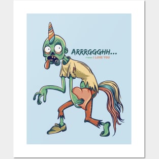 Zombie Unicorn Posters and Art